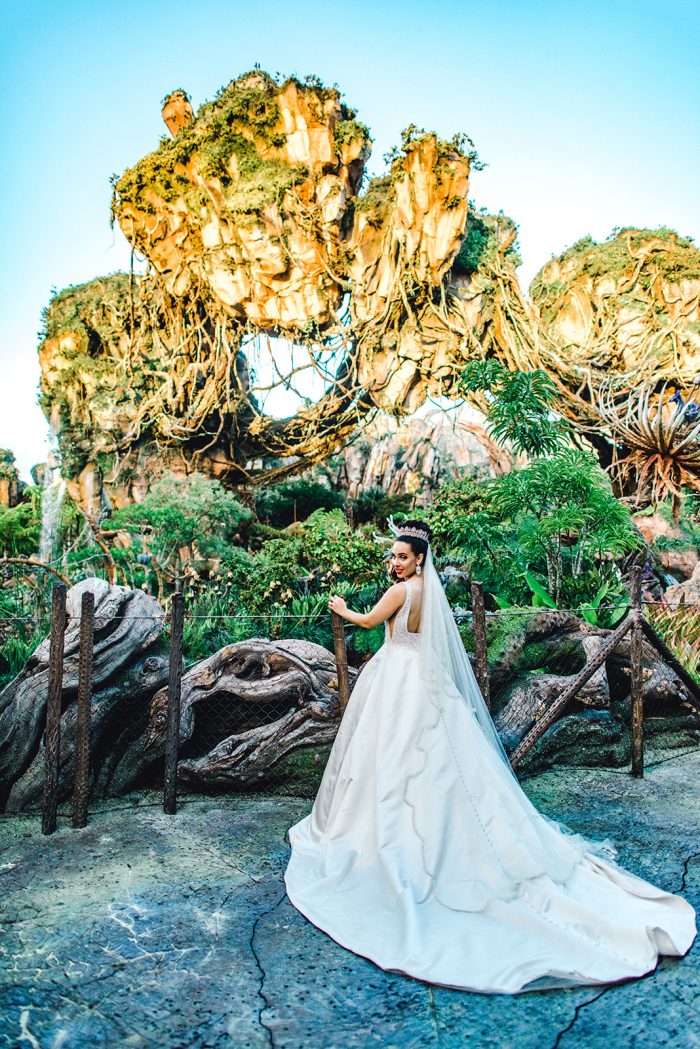 Real Bride at Fairytale Wedding Wearing Princess Wedding Dress Mylene by Maggie Sottero