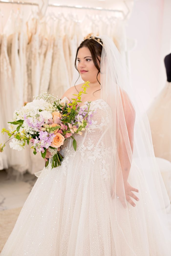 Bride With Down Syndrome Wearing Ballgown Wedding Dress Called Shasta By Sottero And Midgley For All Bodies All Brides