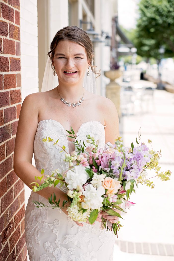 Bride With Down Syndrome Wearing Mermaid Wedding Dress Called Hattie By Rebecca Ingram For Inclusive Fashion