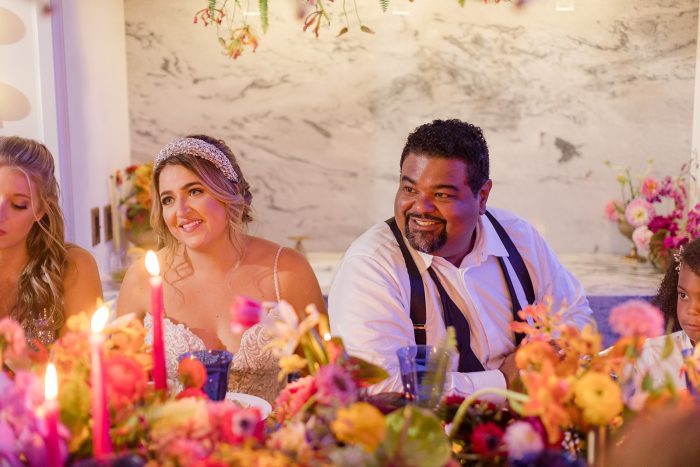 Bride In Plus Size Wedding Dress Called Alistaire Lynette By Maggie Sottero At Micro Wedding Reception