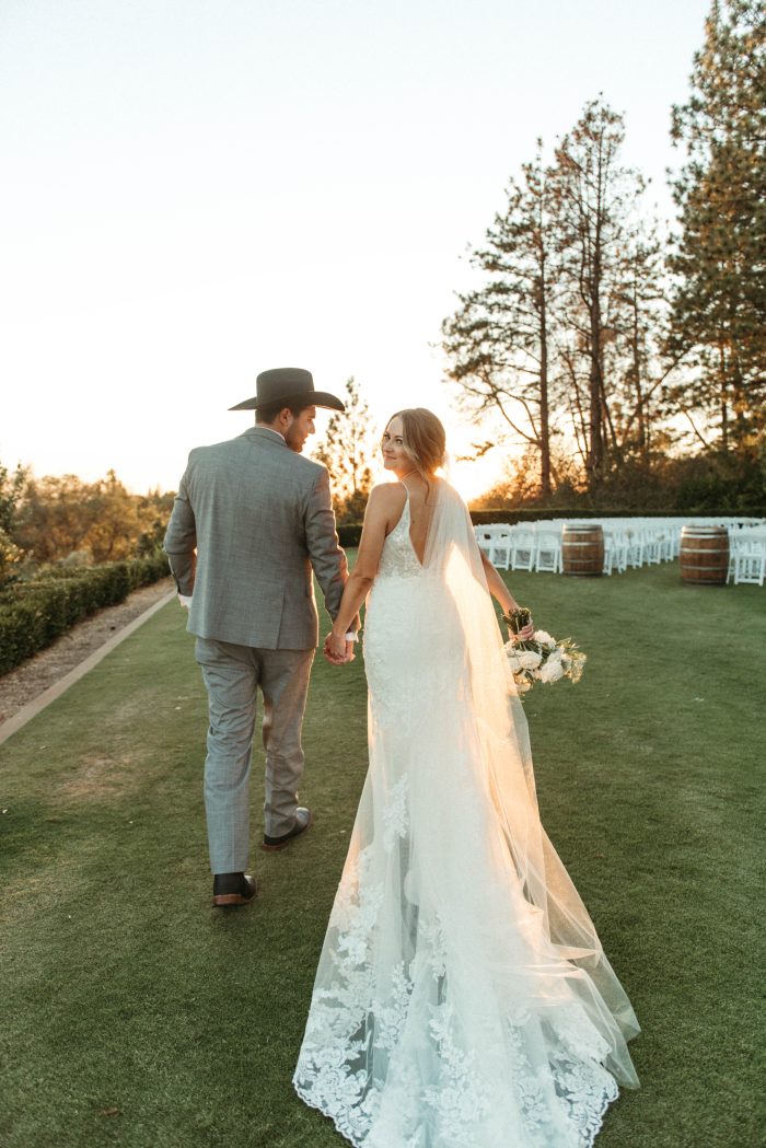 Bride In Sexy Wedding Dress Called Fontaine By Maggie Sottero