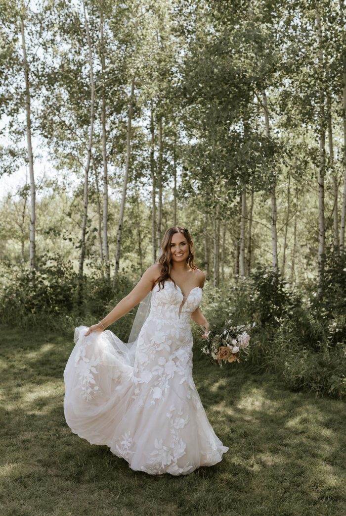 Bride In Mermaid Wedding Dress Called Hattie By Rebecca Ingram For Date Night Idea