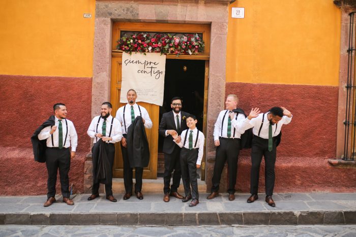 Real Groom with Groomsmen