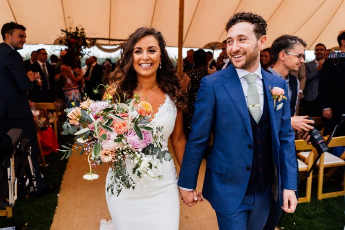 Bride and Groom at Jewish Wedding
