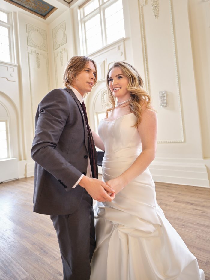 Bride wearing Ayan by Maggie Sottero