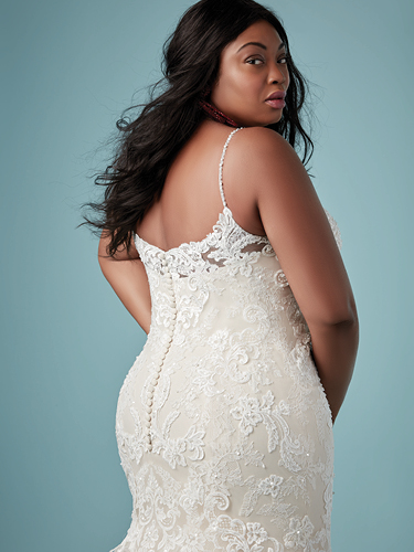 Plus Size Lace Fit and Flare wedding dress