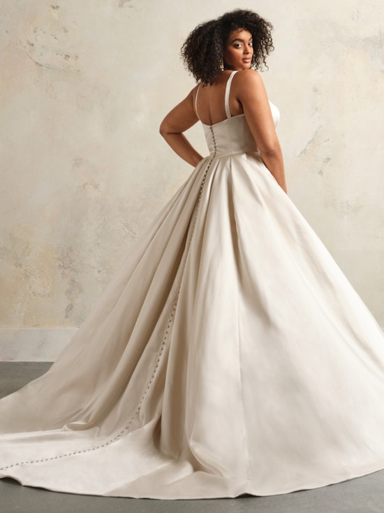 Bride wearing Selena Vida by Maggie Sottero princess wedding dress