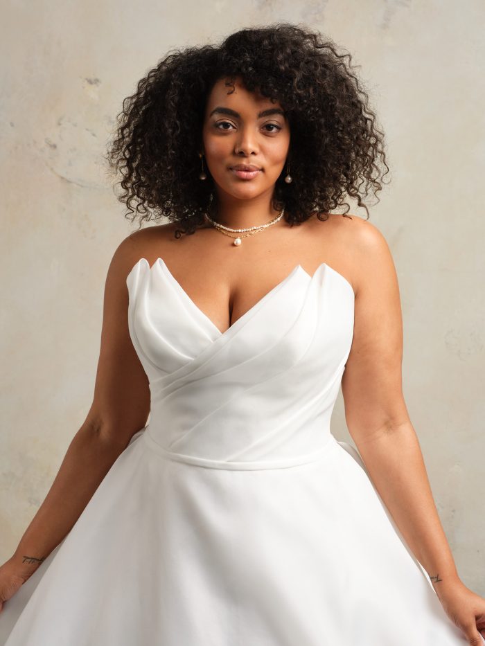 Bride wearing Tinsley by Maggie Sottero princess wedding dress