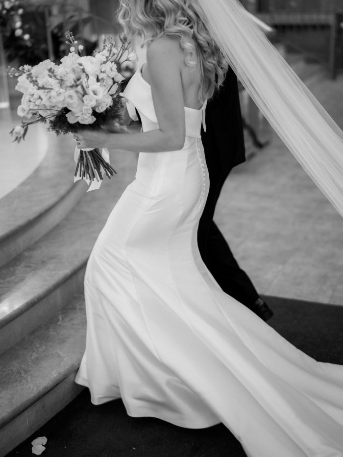 Bride wearing Mitchell Marie by Maggie Sottero with accessories