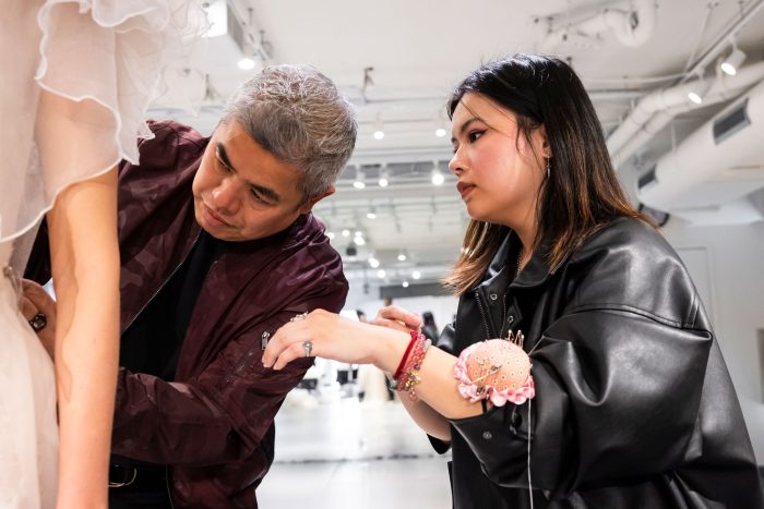 Otis Fashion students reimagining Maggie Sottero wedding dresses