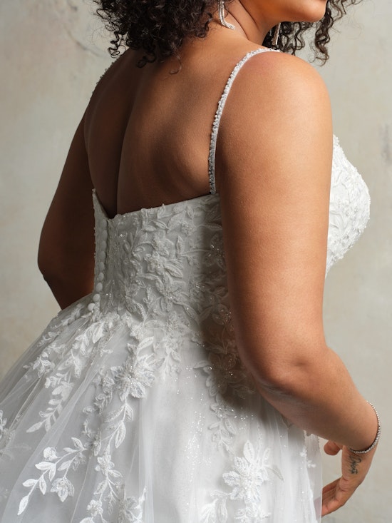 Bride wearing Catherine by Rebecca Ingram at a bridal boutique