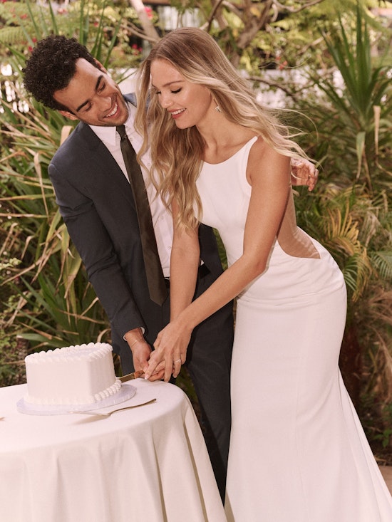 Bride wearing Hope by Rebecca Ingram