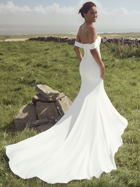 Bride wearing Moriah by Rebecca Ingram