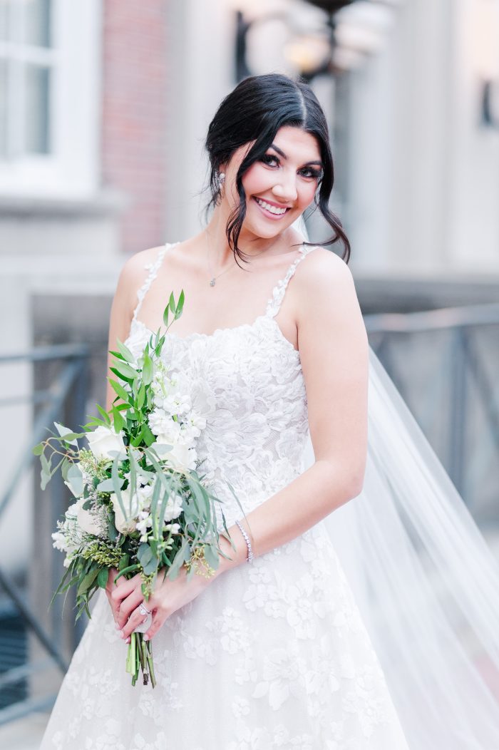 Bride In Scoop Types Of Neckline Wedding Dress Called Sawyer By Sottero And Midgley