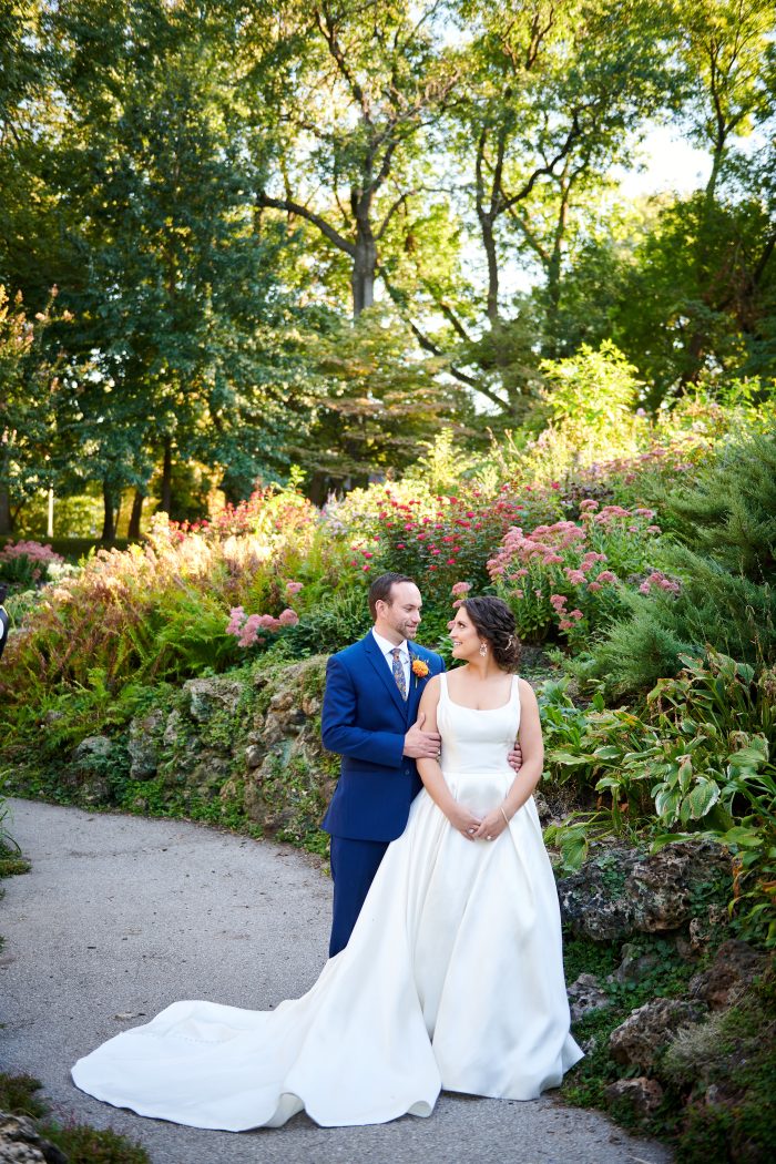 Bride In Scoop Types Of Necklines Wedding Dress Called Selena By Maggie Sottero