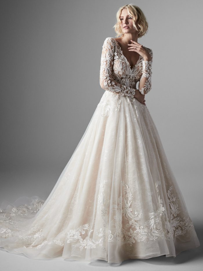 Zander Lace Ballgown Wedding Dress by Sottero and Midgley