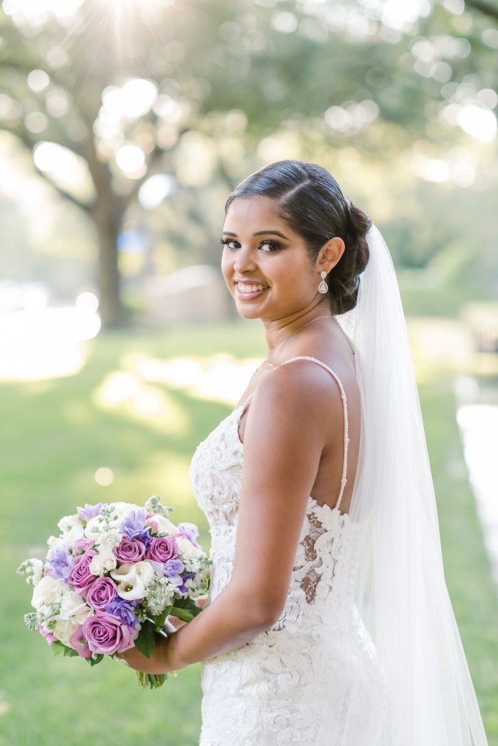 Bride In Quick Delivery Wedding Dress Called Tuscany Royale By Maggie Sottero