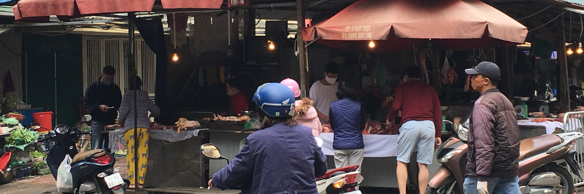 Market selling dog and cat meat