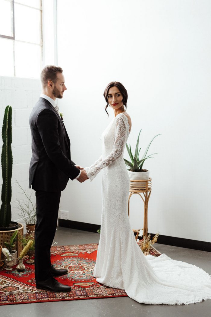 Maggie Sottero Antonia Lace Boho Wedding Dress