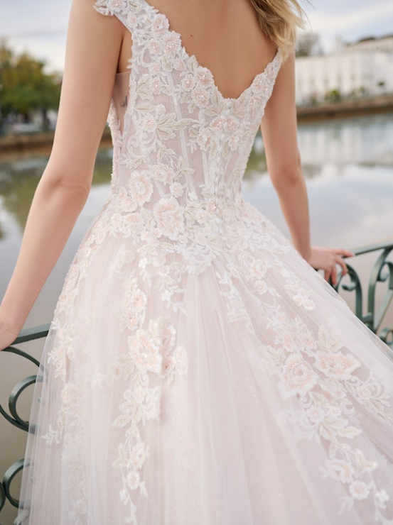 Bride wearing Bisette by Sottero and Midgley