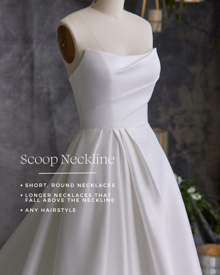 Instructions about how to accessorize a scoop neckline on Aspen by Sottero and Midgley