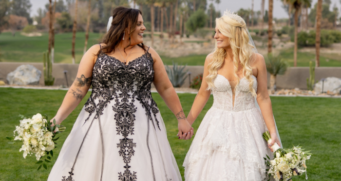 Katie and Curly at their New Year's Eve wedding