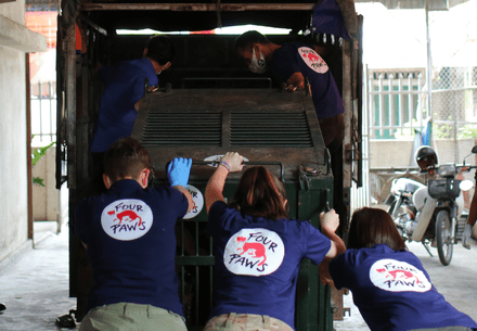 FOUR PAWS Team on a Rapid Response mission for animals