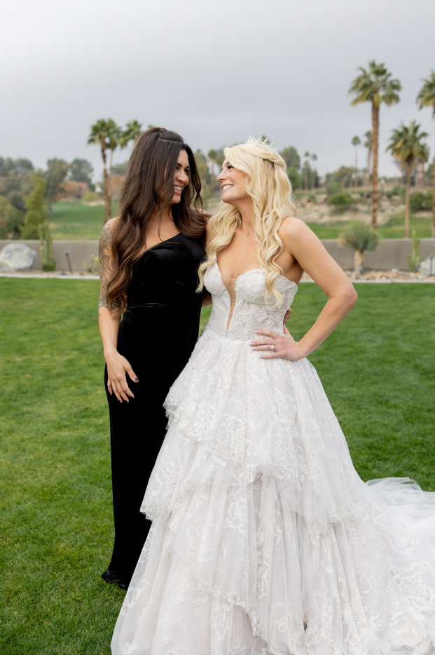 Katie in her wedding dress