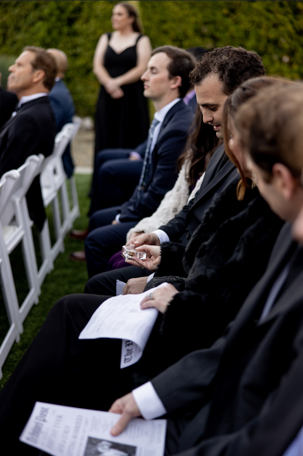 Guests at Curly and Katie's wedding